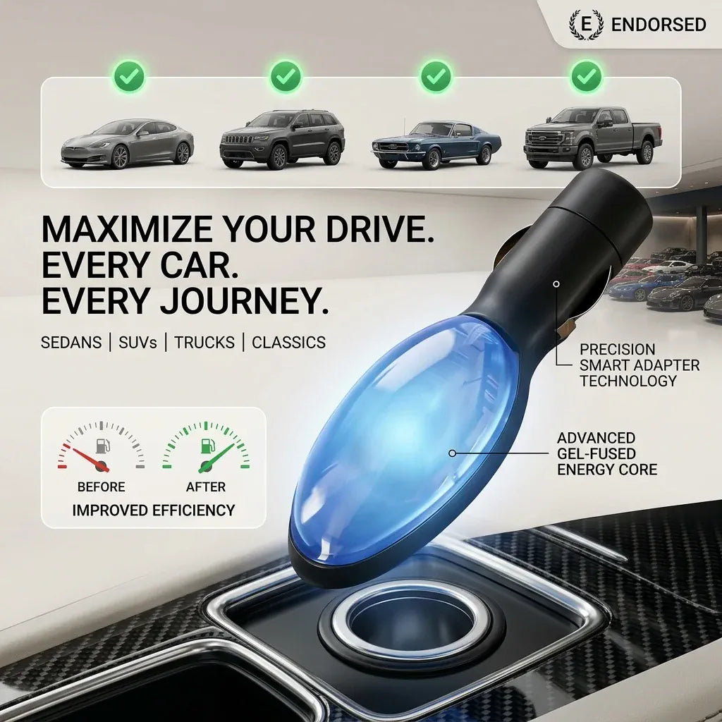 šSaves 70% on fuel consumption. ā Plug-and-Play Fuel Saver: Drive Further, Improve Fuel Efficiency