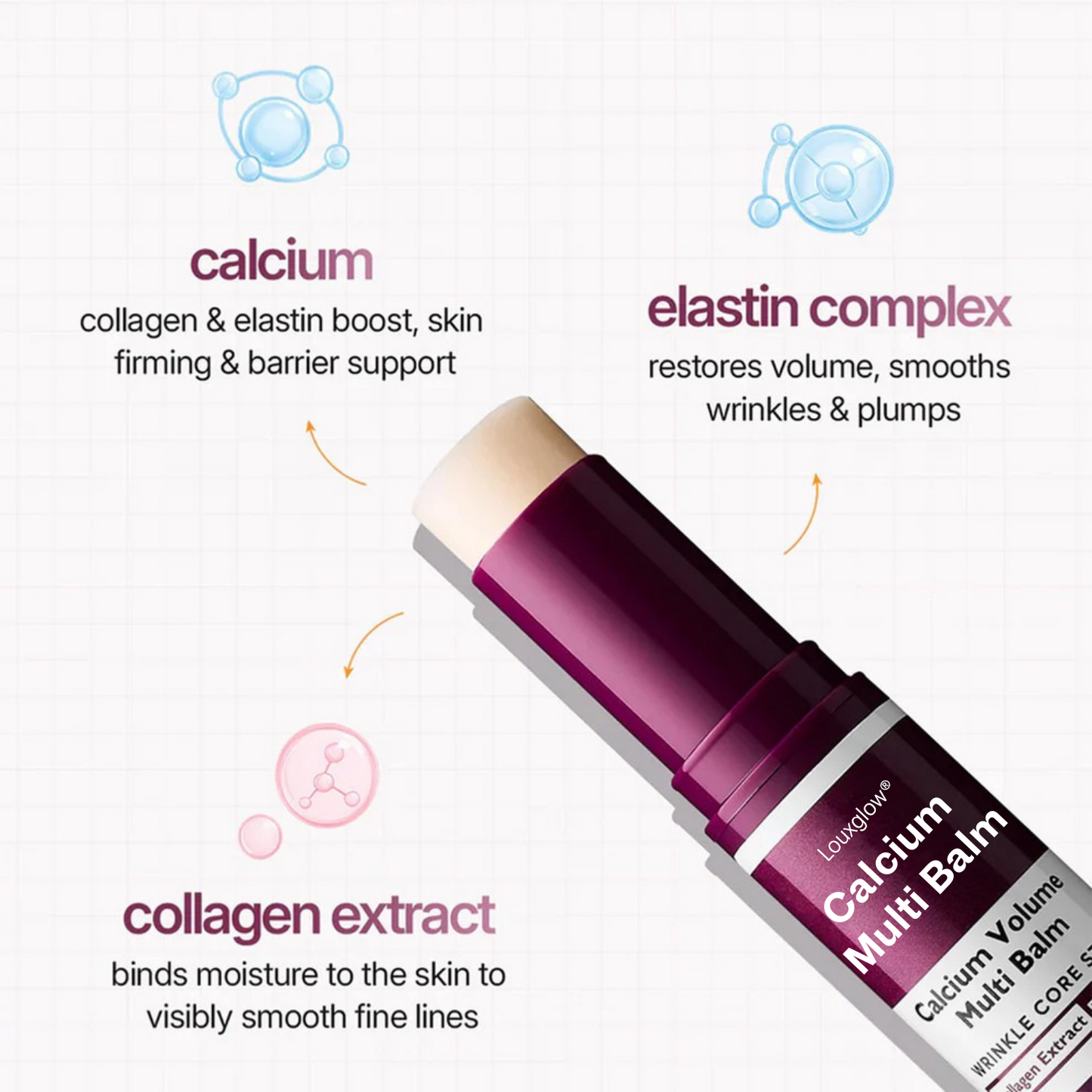 🏆 #1 Bestselling🏆--Louxglow® Cemenrete Calcium Multi Balm 💫 Anti-Aging & Firming Korean Skincare Stick🔥