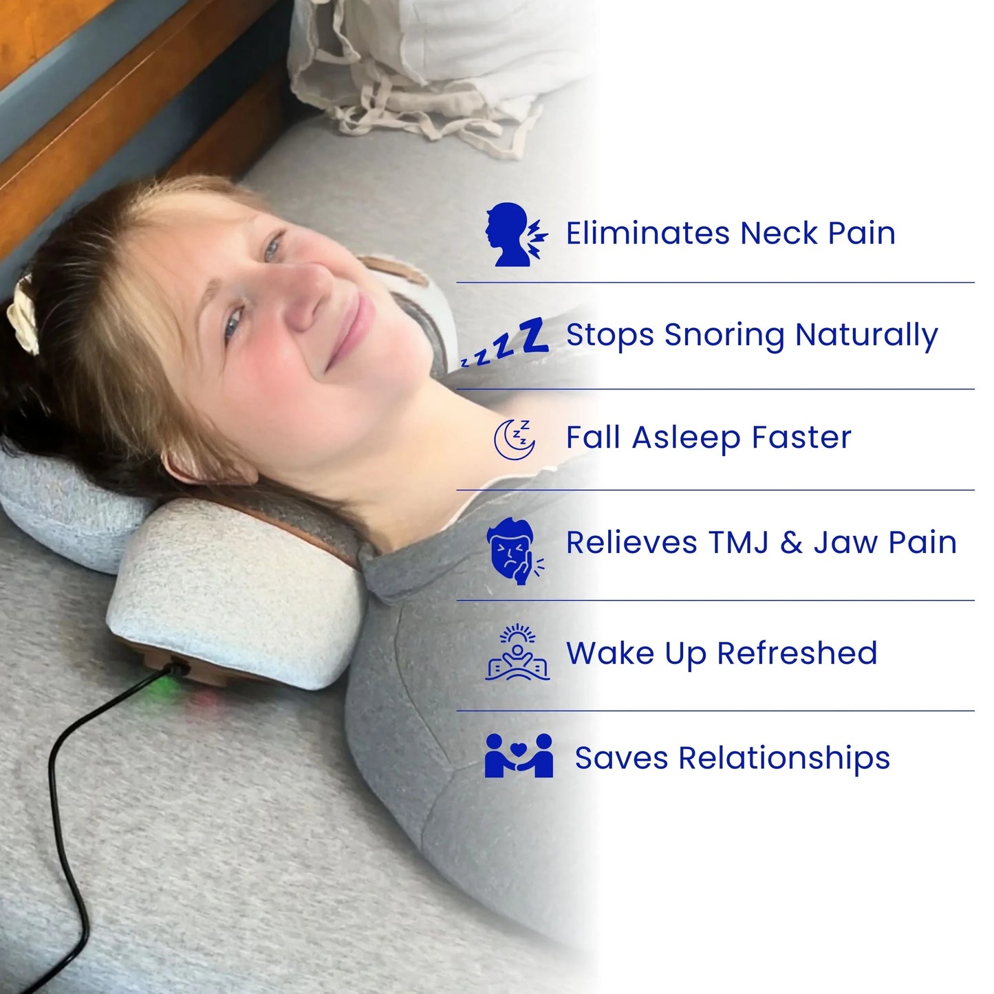 Louxglow® The All-in-One Solution for Neck Pain, Snoring, Sleep Problems, and Jaw Clenching