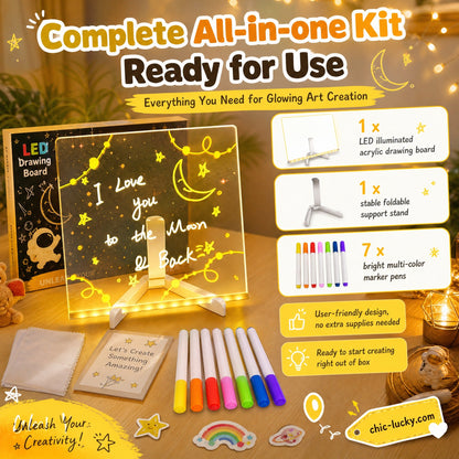 ⏳LAST DAY SALE ONLY$29.99!🔥✨ LED Note Board 🎨Includes 7 colour pens, bright display & reusable – Perfect for messages, reminders & creative fun 🖍️