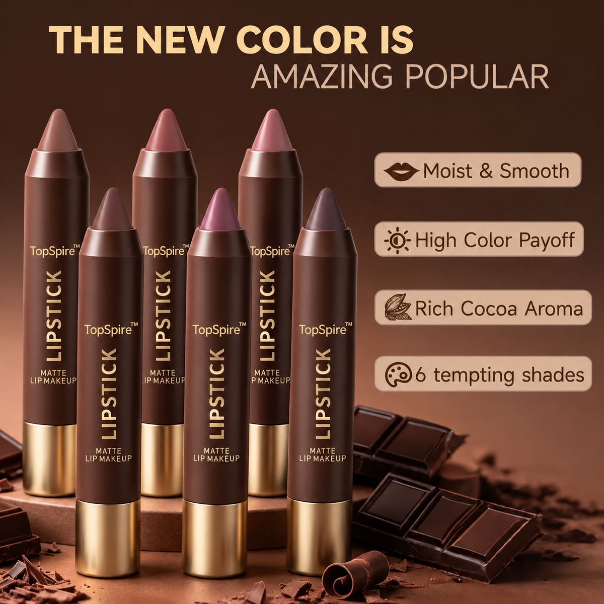 TopSpire™ Fit Colors Matte Lipliner and Moisturizing Lip Oil Cosmetic Set