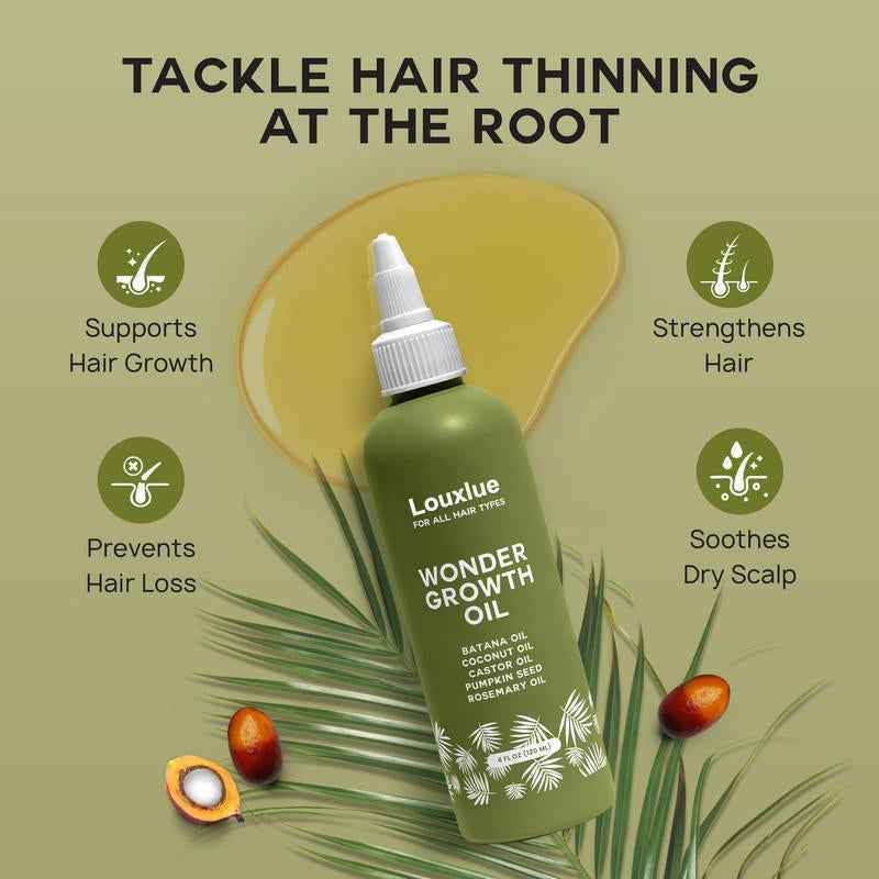 🌿Louxlue Oil for Hair Growth (BOGO) - 100% Pure, Raw & Natural Haircare Serum