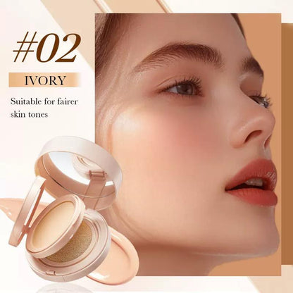 2in1 air cushion bb cream Double-layer concealer set suitable for full face, pink filler-type foundation - 24-hour long-lasting, high coverage matte texture, concealer, Korean-style foundation for creating a perfect makeup look