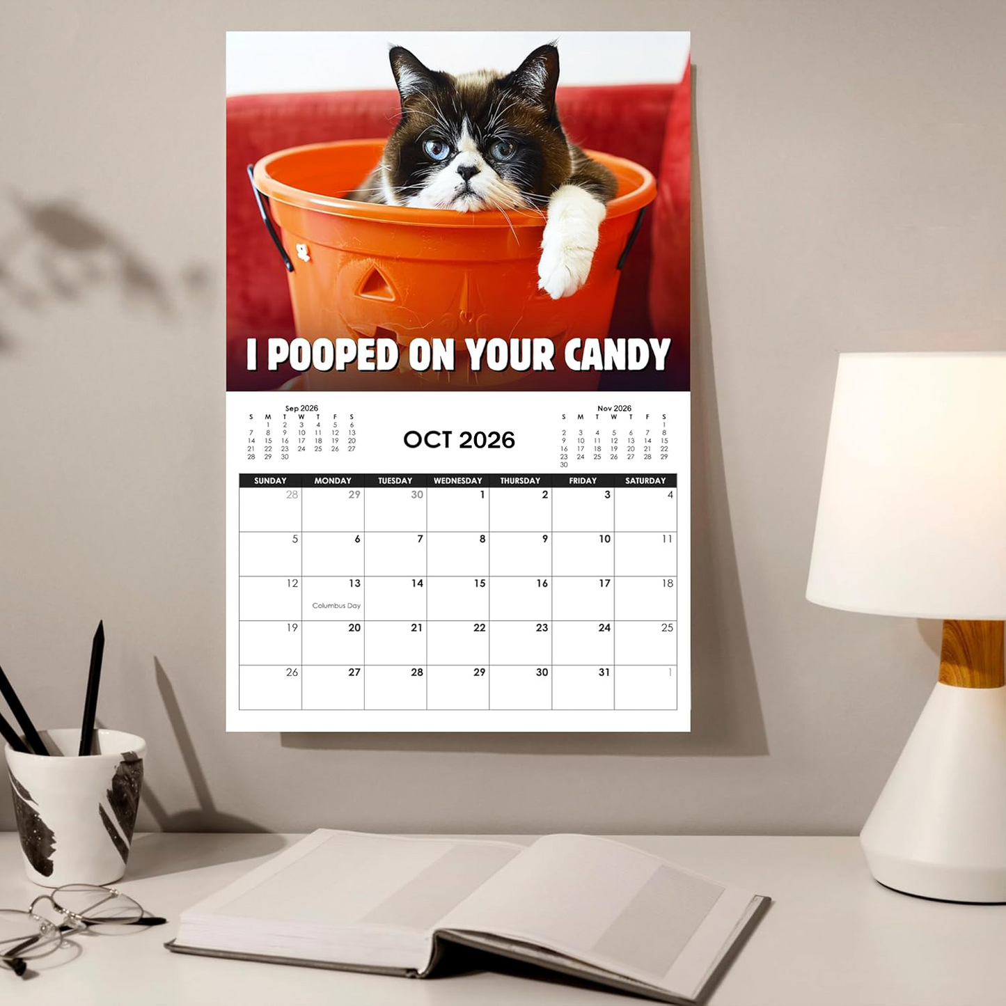 😾2026 Peed-Off Cats Calendar - Funny Cat Themed Gifts For Cat Lovers