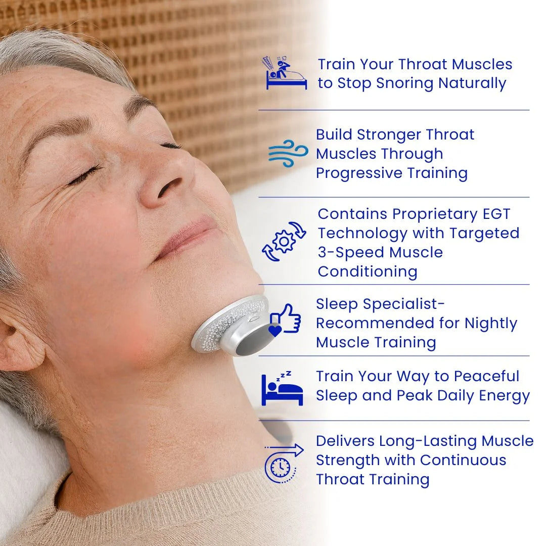 Louxglow® ThroatTrainer - The World's First System To Train Your Body To Stop Snoring