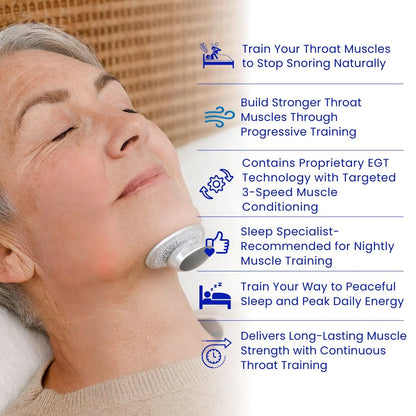 Louxglow® ThroatTrainer - The World's First System To Train Your Body To Stop Snoring