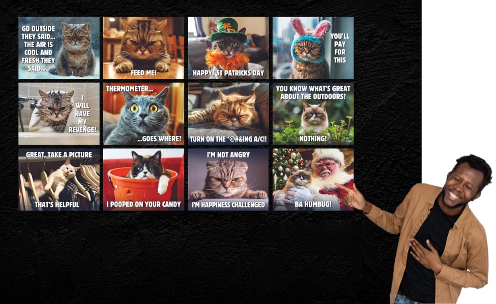 😾2026 Peed-Off Cats Calendar - Funny Cat Themed Gifts For Cat Lovers