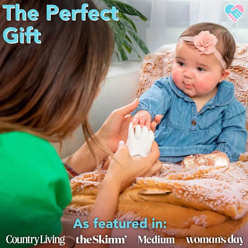 🔥 Buy 2+ Get Free shipping 🔥Luxgloe Baby Hand and Foot Casting Kit 2pc – Perfect Gift for New Parents, Baby Showers, Nursery Décor and Maternity
