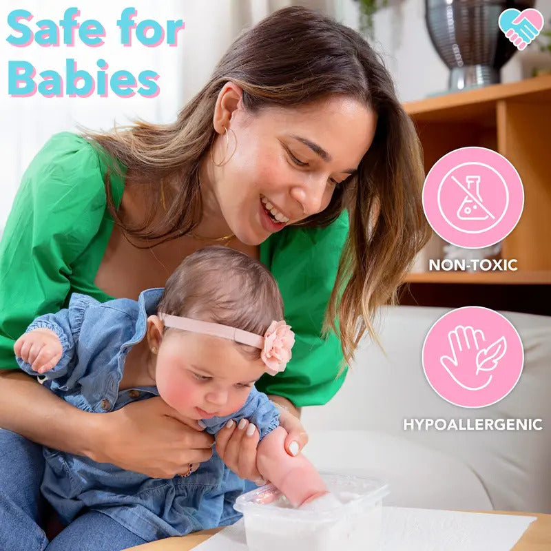🔥 Buy 2+ Get Free shipping 🔥Luxgloe Baby Hand and Foot Casting Kit 2pc – Perfect Gift for New Parents, Baby Showers, Nursery Décor and Maternity