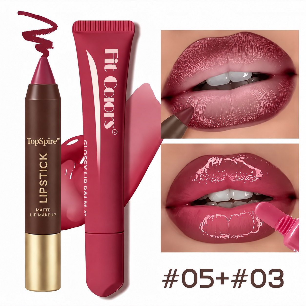 No.5 Lip Liner + No.3 Lip Oil