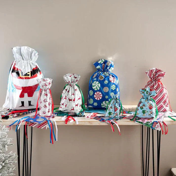 🎄Early Christmas Sale-49% OFF✨30-Piece Christmas Gift Bag & Tag Set 🎁 — Easy, Festive, and Reusable!