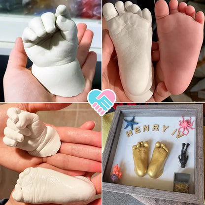 🔥 Buy 2+ Get Free shipping 🔥Luxgloe Baby Hand and Foot Casting Kit 2pc – Perfect Gift for New Parents, Baby Showers, Nursery Décor and Maternity
