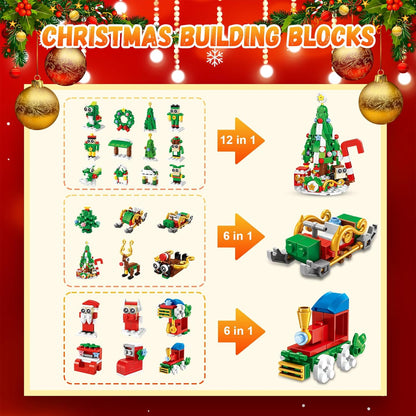 🏆#1 Best Seller💥Christmas 2025 Advent Calendar, 24 Days of Christmas Blocks
