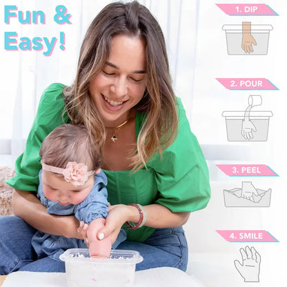 🔥 Buy 2+ Get Free shipping 🔥Luxgloe Baby Hand and Foot Casting Kit 2pc – Perfect Gift for New Parents, Baby Showers, Nursery Décor and Maternity