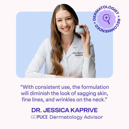 Luxgloe Miracle Neck Cream: Erase "Turkey Neck" & "Tech Neck" Lines Visible Lift & Smoothness in 4 Weeks