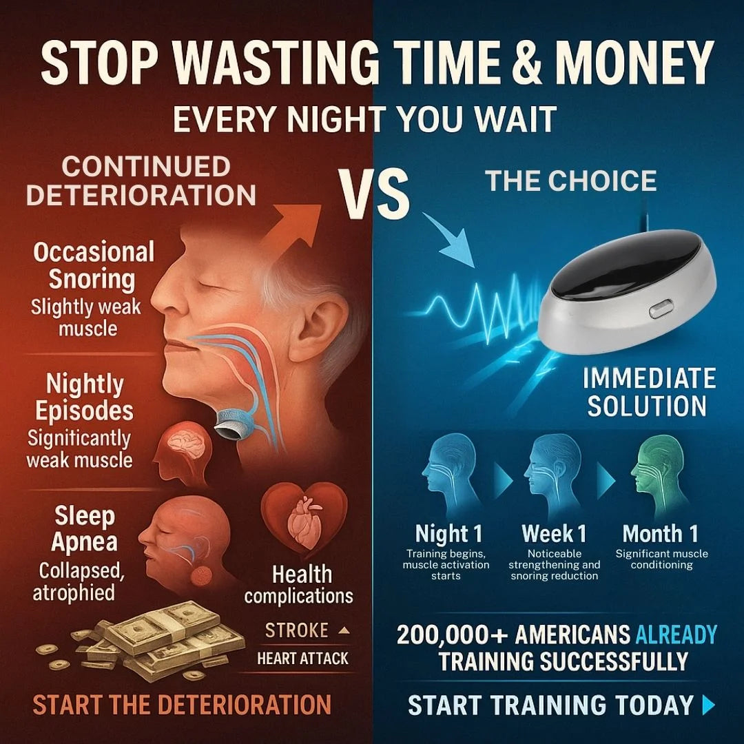 Louxglow® ThroatTrainer - The World's First System To Train Your Body To Stop Snoring