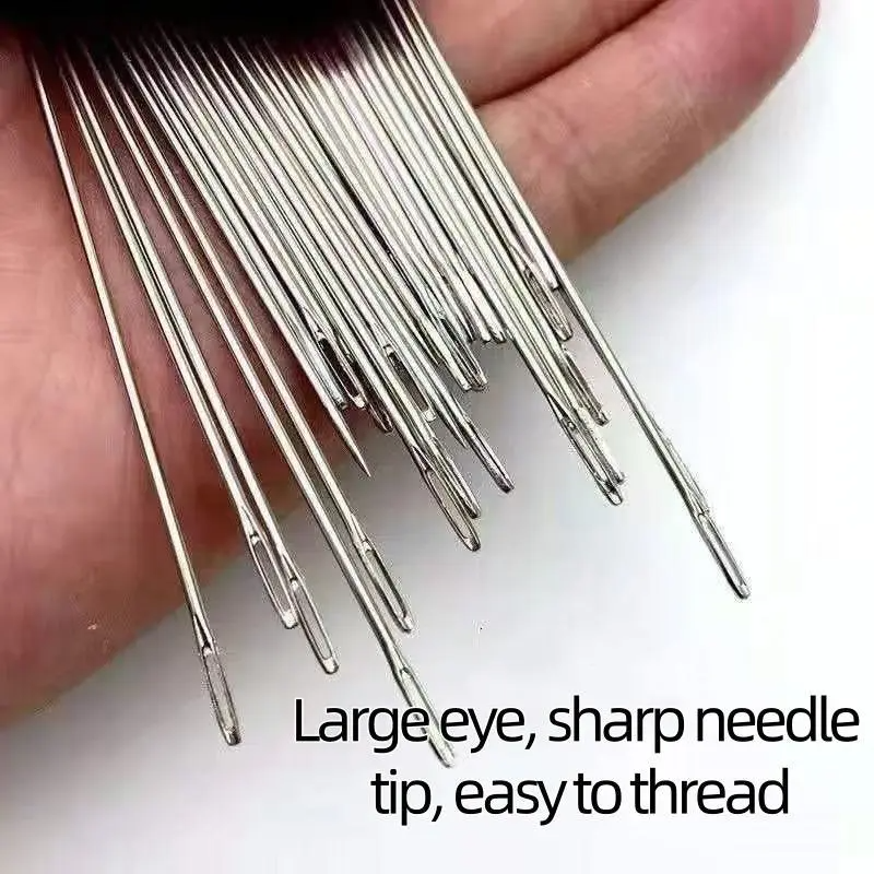 🎄Christmas-Sale 49%Off❤37 PCS Big Eye Steel Needles Set