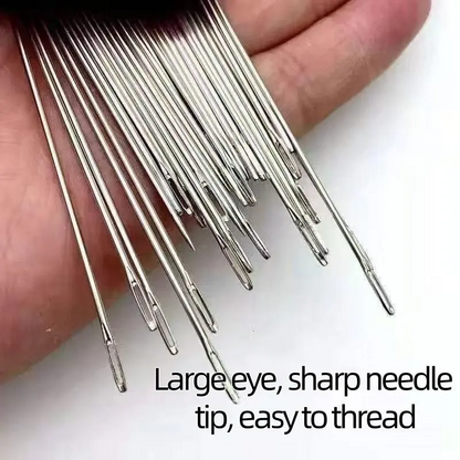 🎄Christmas-Sale 49%Off❤37 PCS Big Eye Steel Needles Set