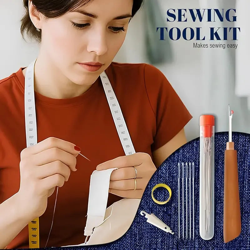 🎄Christmas-Sale 49%Off❤37 PCS Big Eye Steel Needles Set