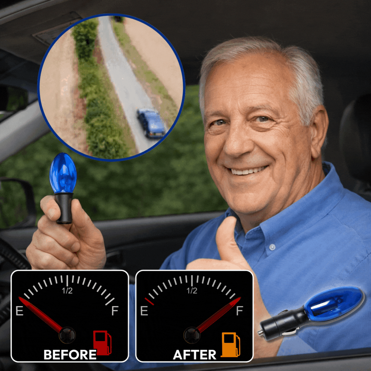 🚗Saves 70% on fuel consumption. — Plug-and-Play Fuel Saver: Drive Further, Improve Fuel Efficiency