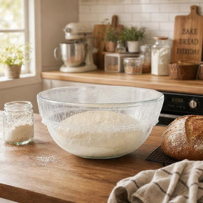 🔥LAST DAY SALE 49% OFF-100Pcs Medium Reusable Elastic Plastic Bowl Covers - Kitchen Bread Proofing