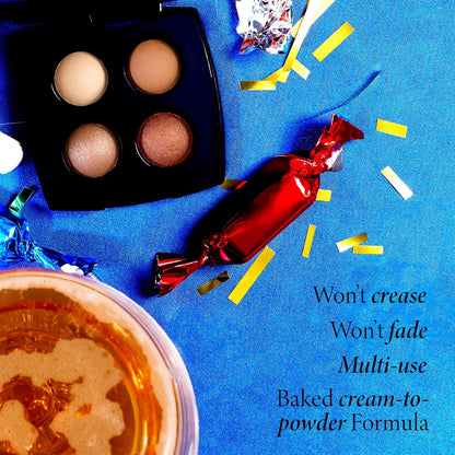 Baked Eyeshadow Quad + FREE Eyeshadow Brush