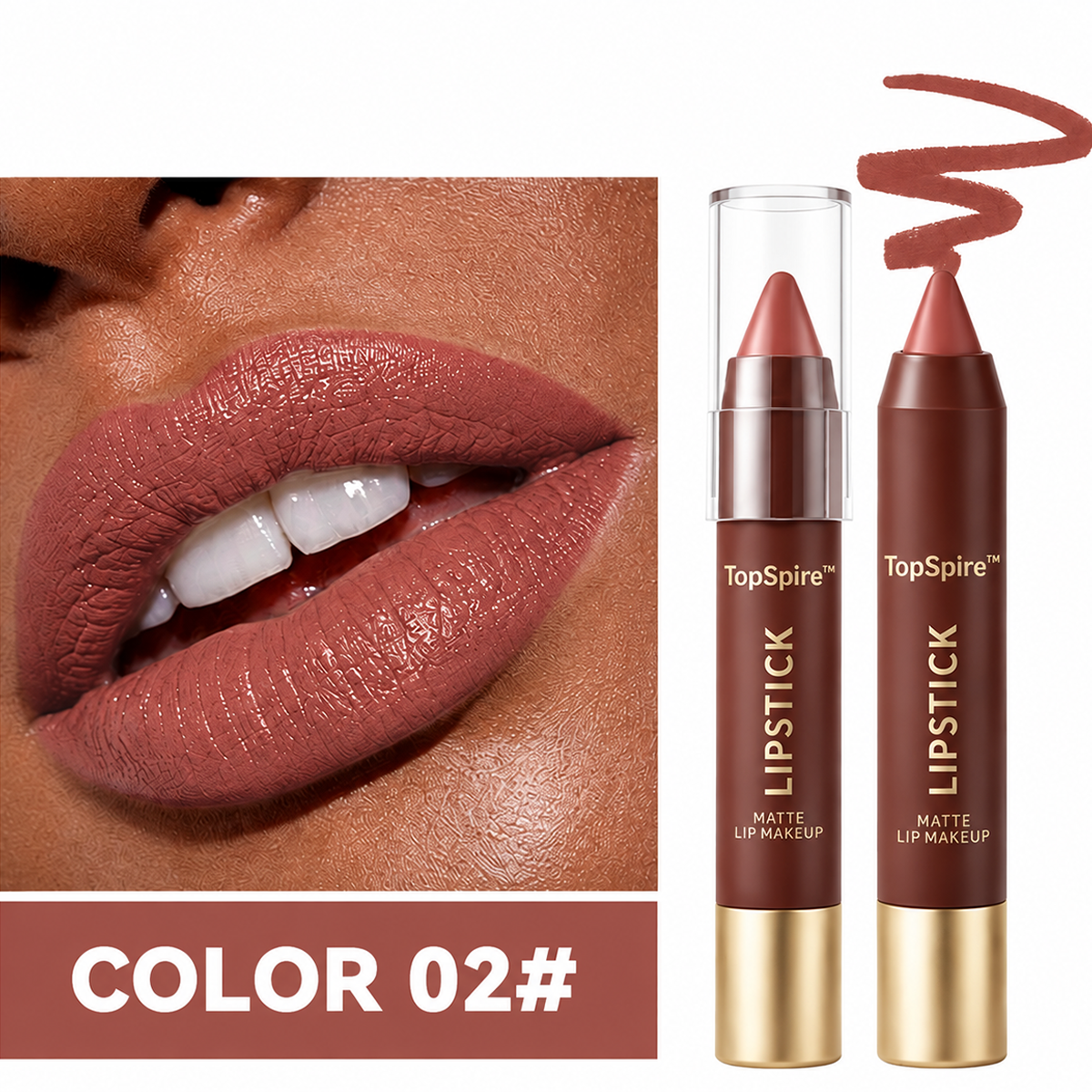 TopSpire™ Fit Colors Matte Lipliner and Moisturizing Lip Oil Cosmetic Set