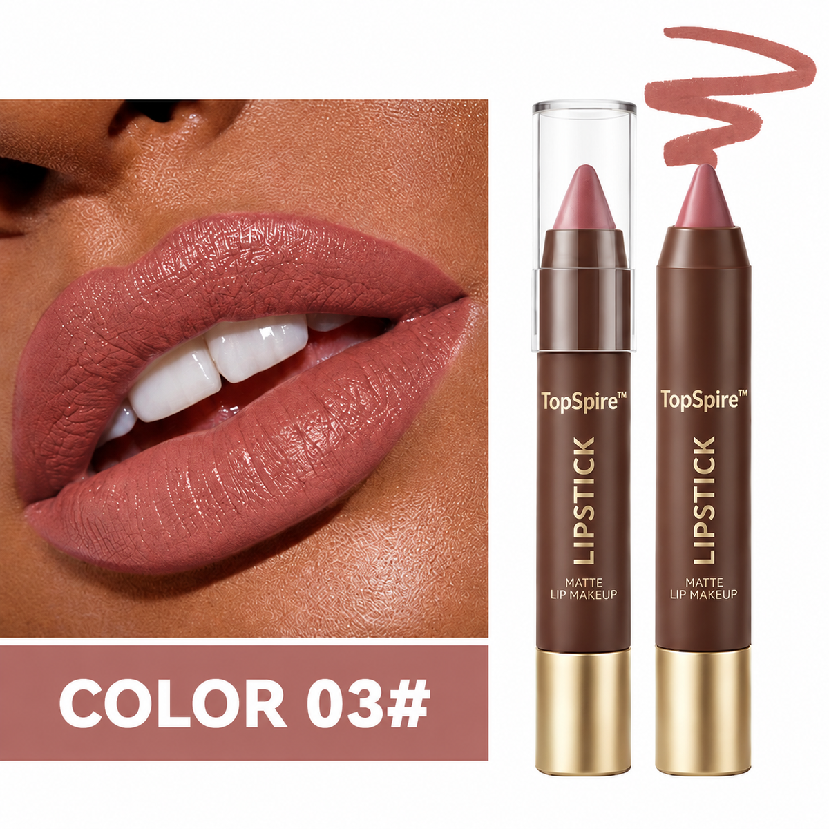 TopSpire™ Fit Colors Matte Lipliner and Moisturizing Lip Oil Cosmetic Set