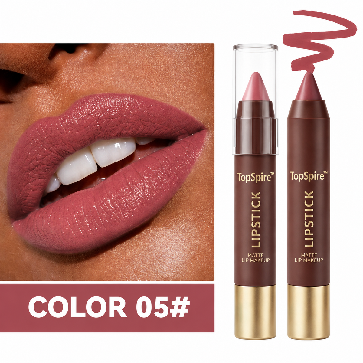 TopSpire™ Fit Colors Matte Lipliner and Moisturizing Lip Oil Cosmetic Set