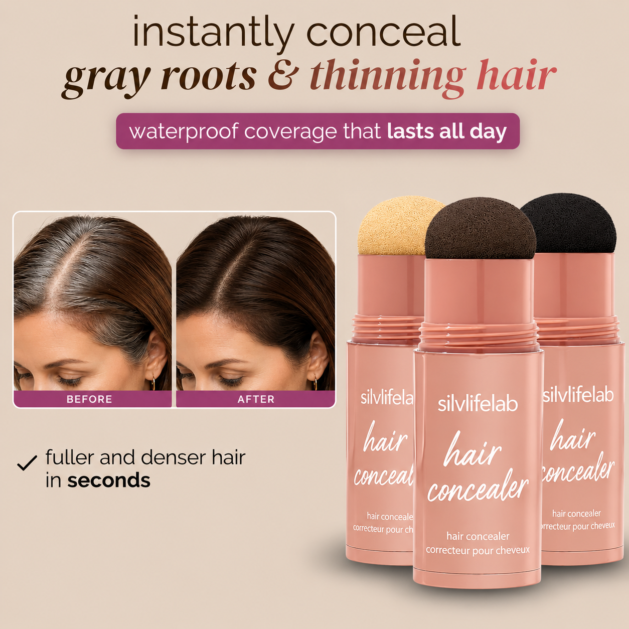 🔥LAST DAY 60% OFF silvlifelab hair concealer