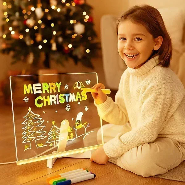 ⏳LAST DAY SALE ONLY$29.99!🔥✨ LED Note Board 🎨Includes 7 colour pens, bright display & reusable – Perfect for messages, reminders & creative fun 🖍️