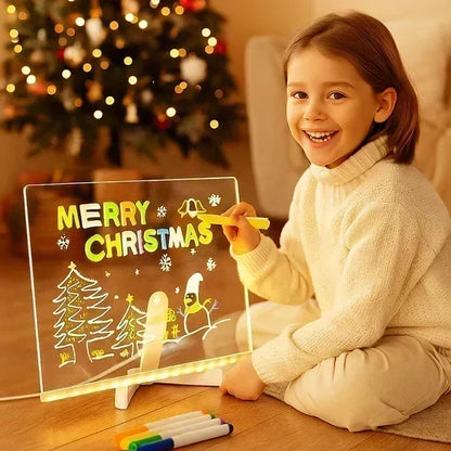 ⏳LAST DAY SALE ONLY$29.99!🔥✨ LED Note Board 🎨Includes 7 colour pens, bright display & reusable – Perfect for messages, reminders & creative fun 🖍️