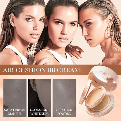 2in1 air cushion bb cream Double-layer concealer set suitable for full face, pink filler-type foundation - 24-hour long-lasting, high coverage matte texture, concealer, Korean-style foundation for creating a perfect makeup look