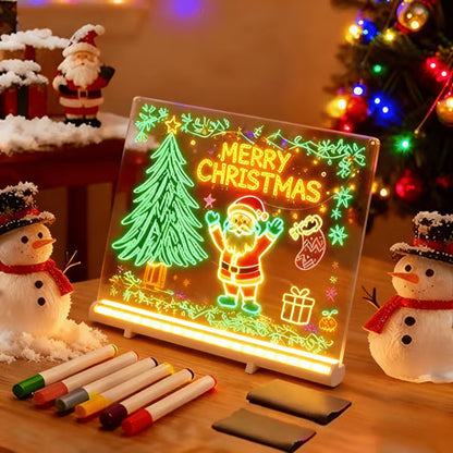⏳LAST DAY SALE ONLY$29.99!🔥✨ LED Note Board 🎨Includes 7 colour pens, bright display & reusable – Perfect for messages, reminders & creative fun 🖍️