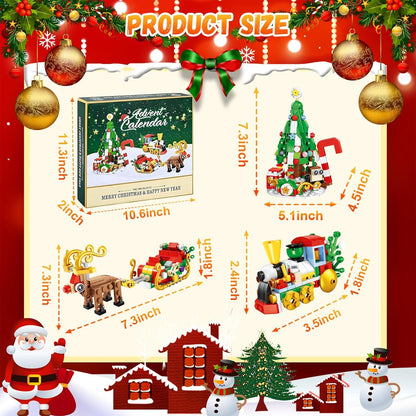 🏆#1 Best Seller💥Christmas 2025 Advent Calendar, 24 Days of Christmas Blocks