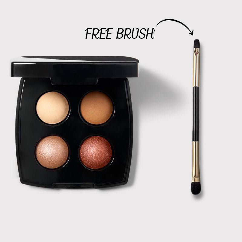 Baked Eyeshadow Quad + FREE Eyeshadow Brush