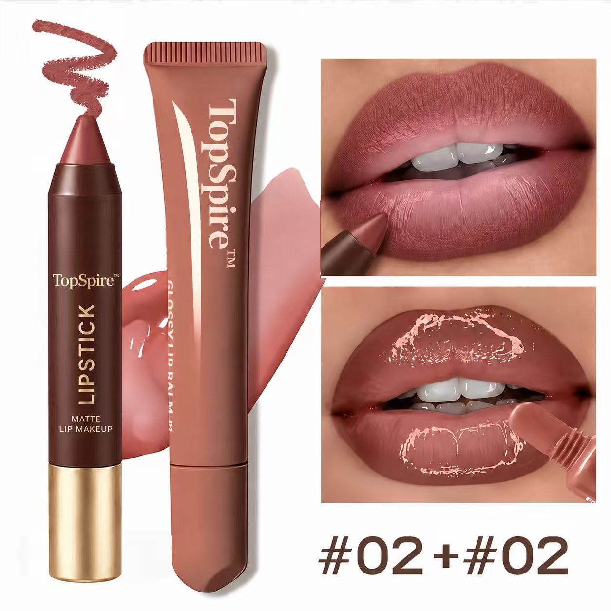 No.2 Lip Liner + No.2 Lip Oil