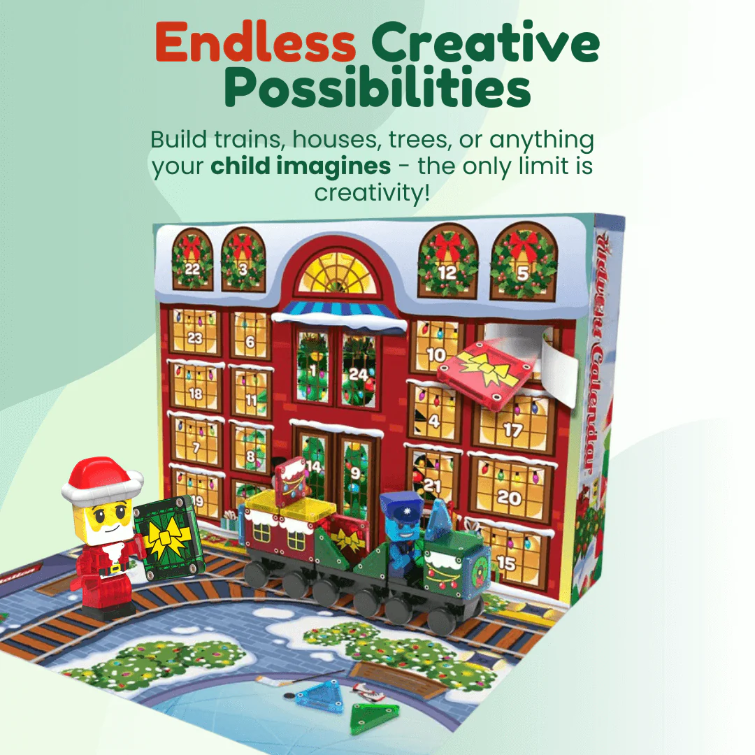 Louxglow® Magnetic Building Tiles Advent Calendar