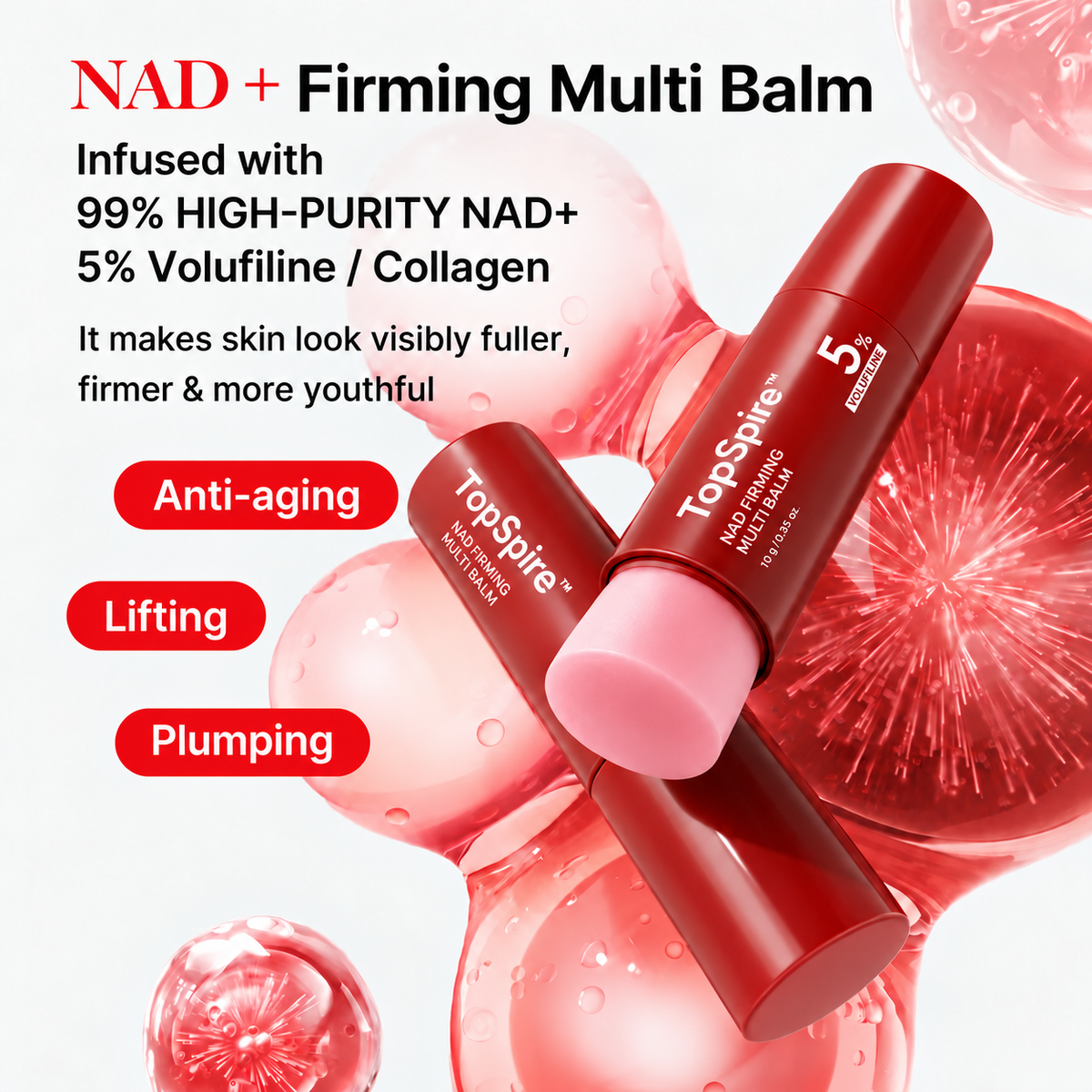 [NEW] TopSpire™ NAD+ Firming Multi Balm | NAD+, Volufiline, Collagen