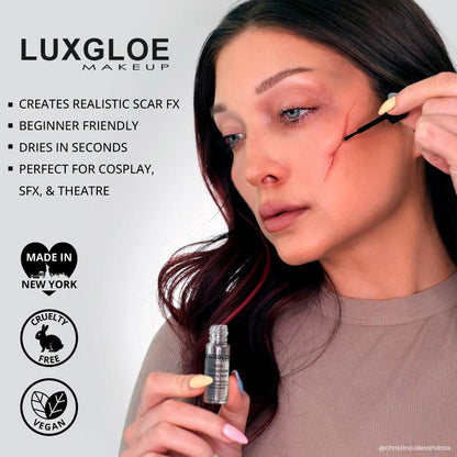 Luxgloe Rigid Collodion Scarring Liquid for Special FX Makeup