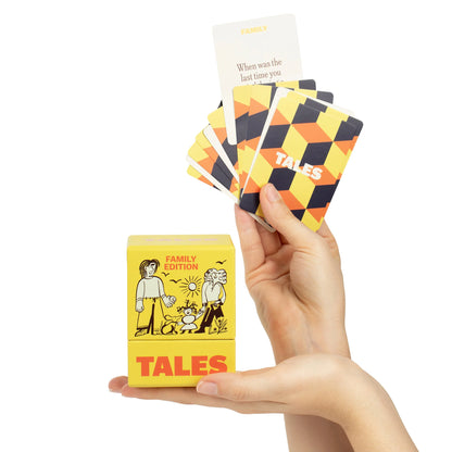 TALES Family Edition - 150 Conversation Cards for Family Games, Dinners, and Gatherings - Perfect for Adults Teens and Kids - Prompts for Meaningful Connections