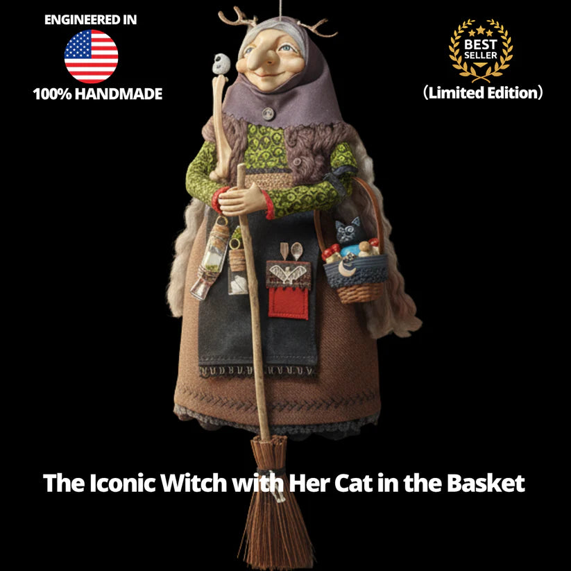 🧙‍♀️The Witch and Her Cat – 3D Figurine 🐈‍⬛